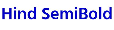 Hind SemiBold шрифт